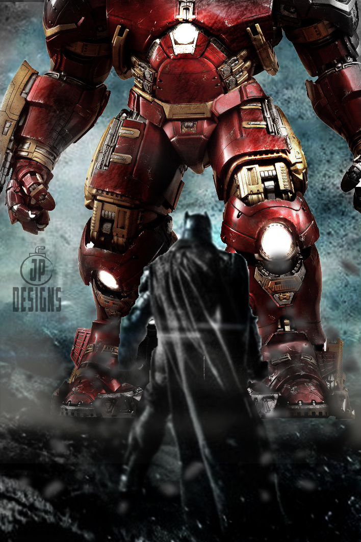 Hulkbuster Vs Armor Batman by onemindedgeek on DeviantArt