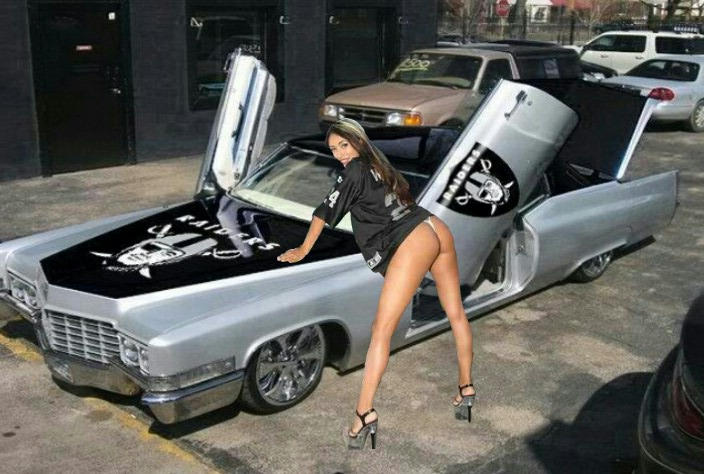 Raiders Lowrider Girl By S Creighton By Screighton On Deviantart