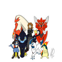 My Pokemon Dream Team! :3 **Coloured**