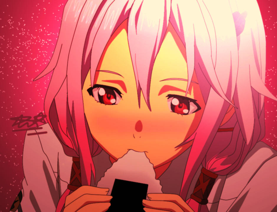 Inori Rice Inori eating rice (Guilty crown) by Adityadark67 on DeviantArt