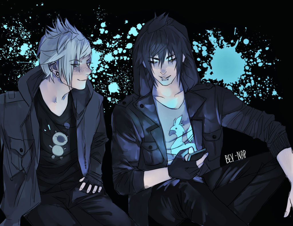 Nap Bev Wht Modern Chocobros by Bev-Nap on DeviantArt