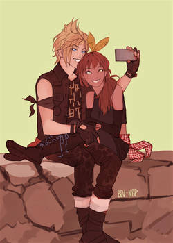 Prompto and OC (Commission)