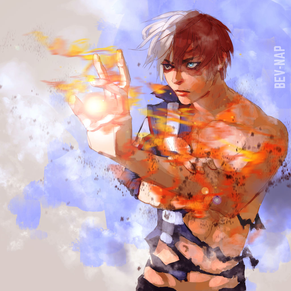 Todoroki Core Power Up Todoroki by Bev-Nap on DeviantArt