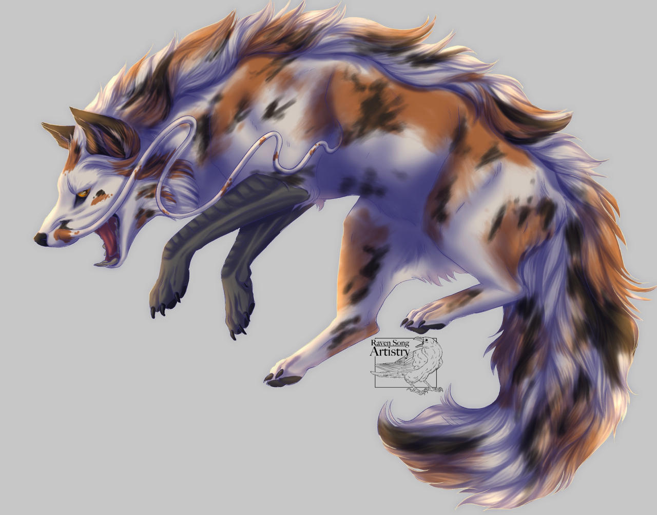 Fox Dragon Deviantart Fox monster dragon creature thing by RavenSongArtistry on DeviantArt