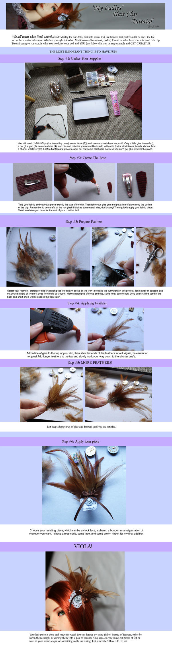 'My Lady' Hair Clip Tutorial