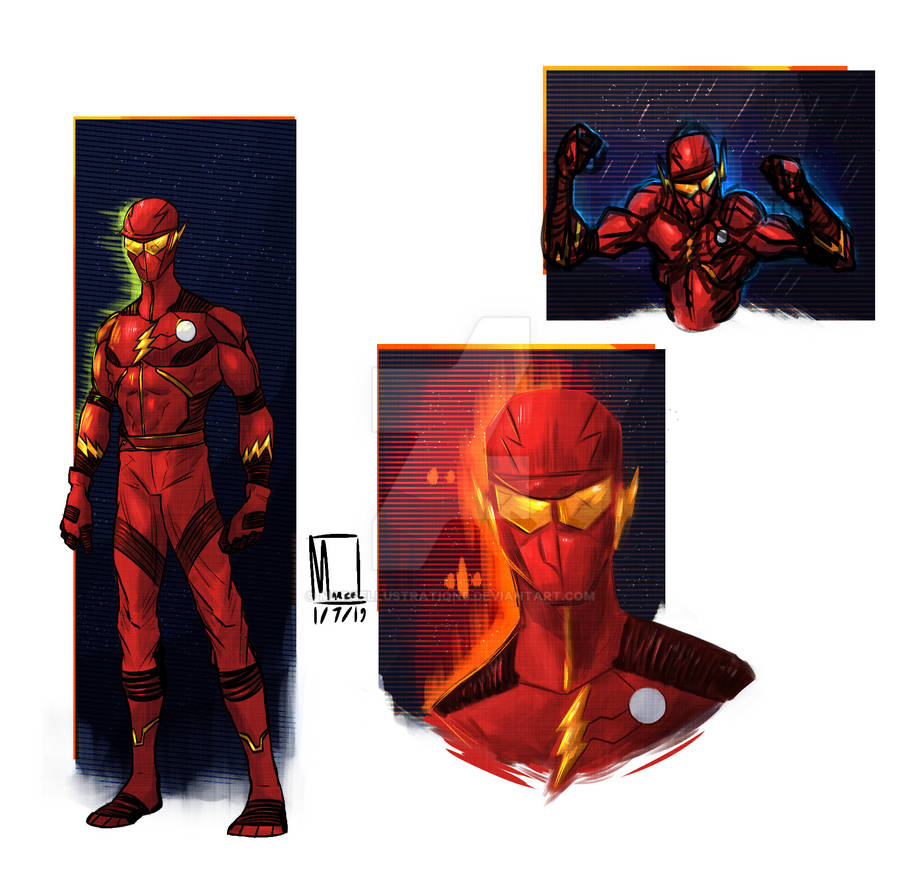 Flash Character design by Marcellustrations on DeviantArt