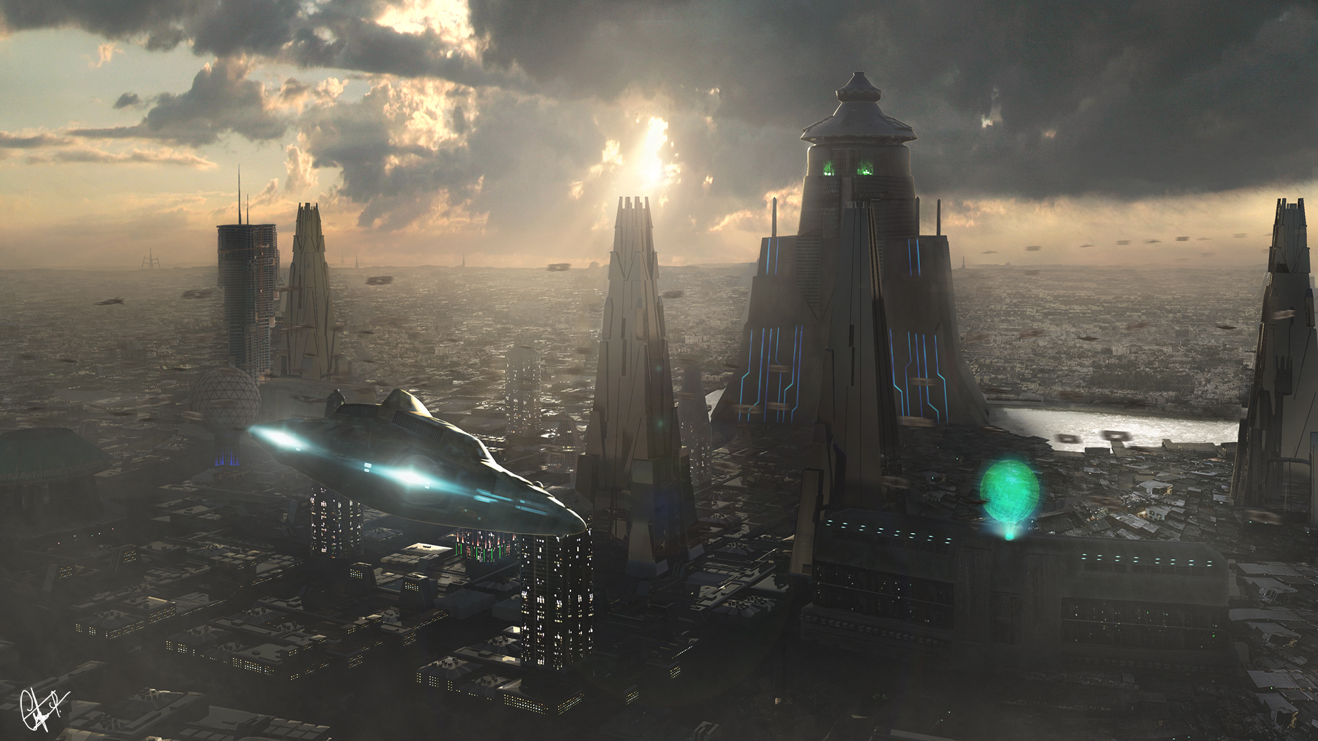 view afternoon in the future by campanoo