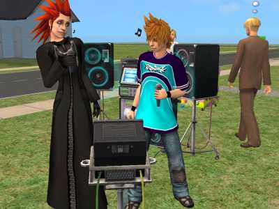 Axel and Roxas Sims Kareoke