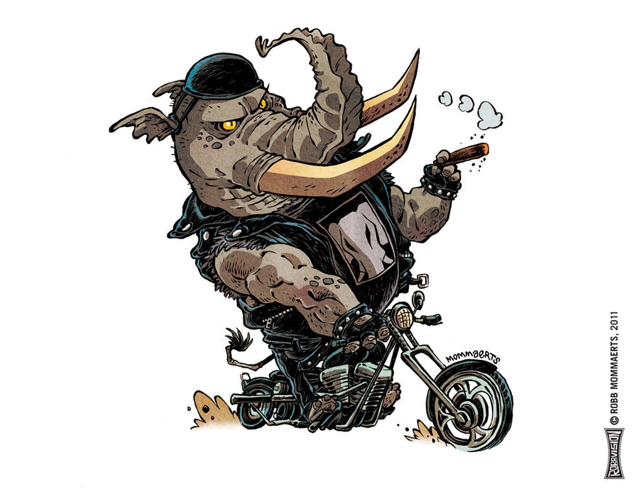Bikerphant by RobbVision