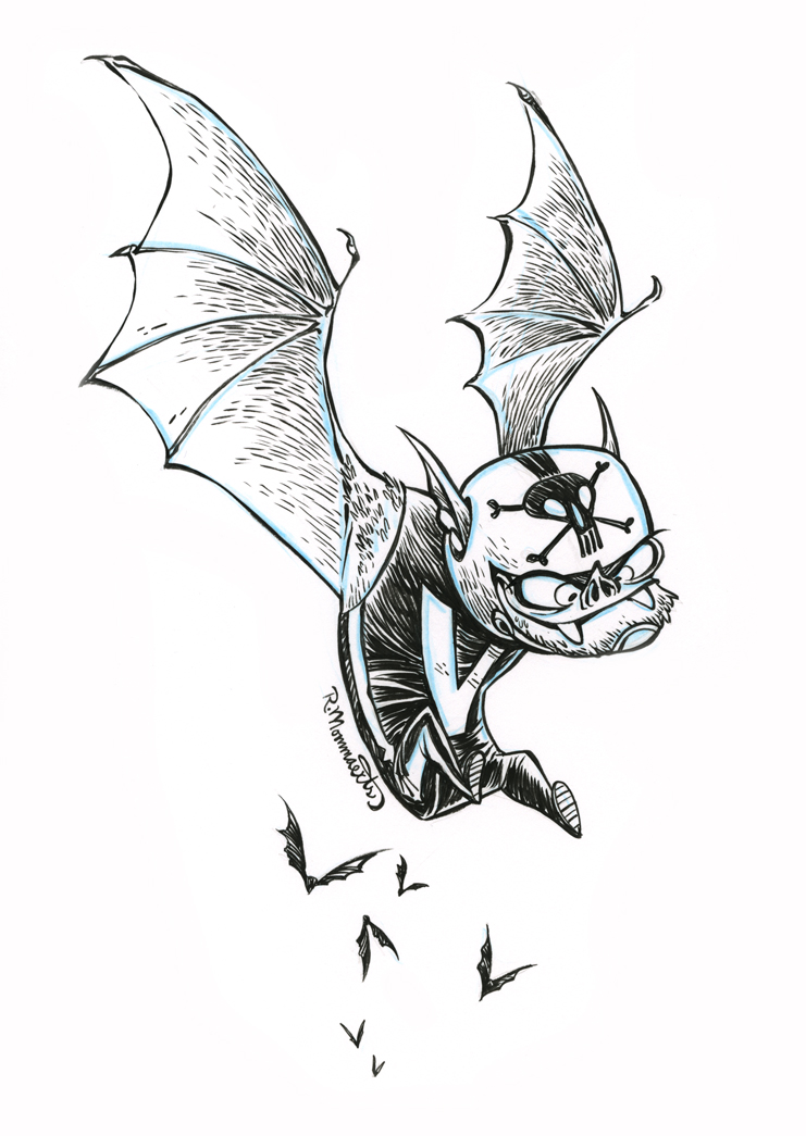 Inktober Stunt-Bat #23