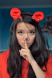 Minnie Mouse doesn't talk.