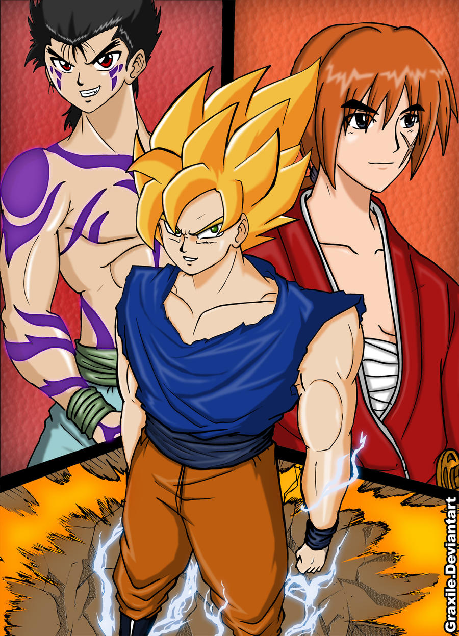 Goku to Yusuke to Kenshin