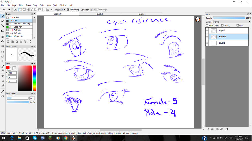 Eye references by Calypso2005 on DeviantArt