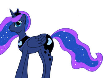 Luna is best princess Colored (without BG)