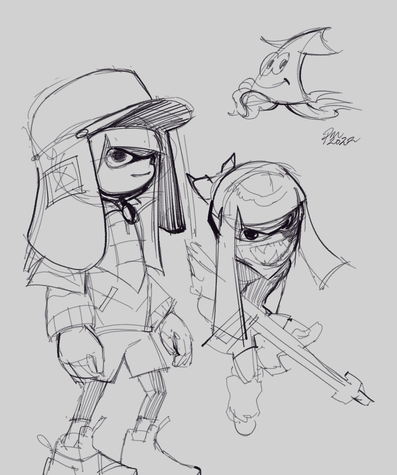 Complex Splatoon Drawing Splatoon sketches by hydralohi on DeviantArt