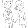 Sherlock x Molly Line art