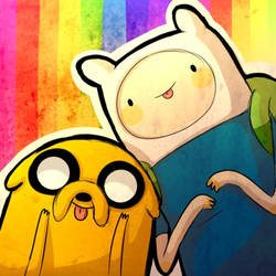 Finn y Jake Hora de Ventura ,Adventure Time!