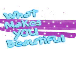 What makes you beautiful texto PNG