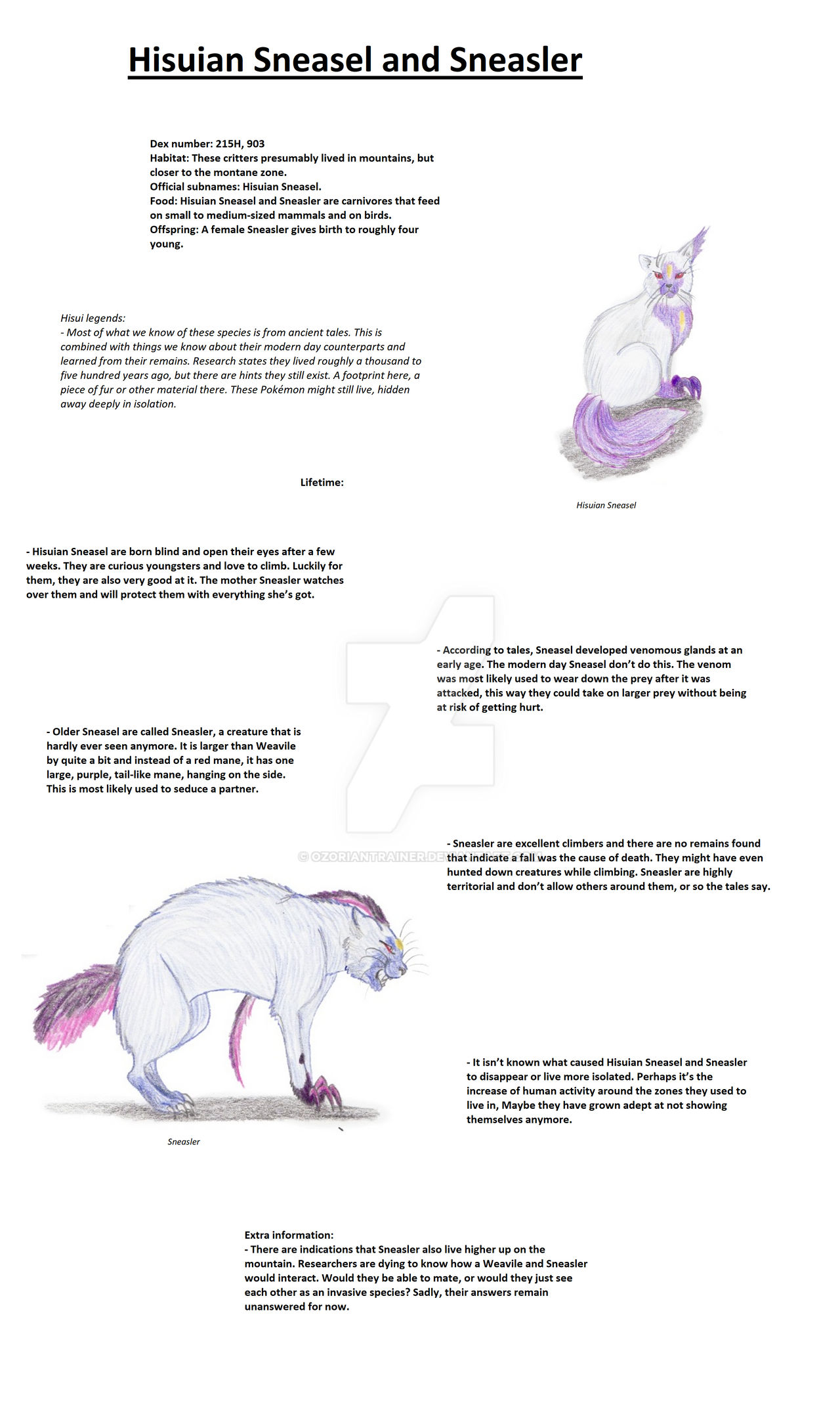 Realistic Pokedex. Entry 215 Hisuian form + 903 by OzorianTrainer on ...