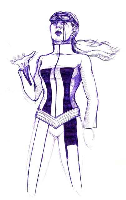 Future woman sketch