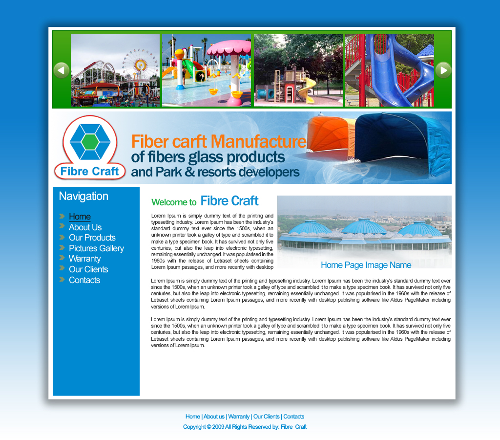 Fibre Craft Website Templates