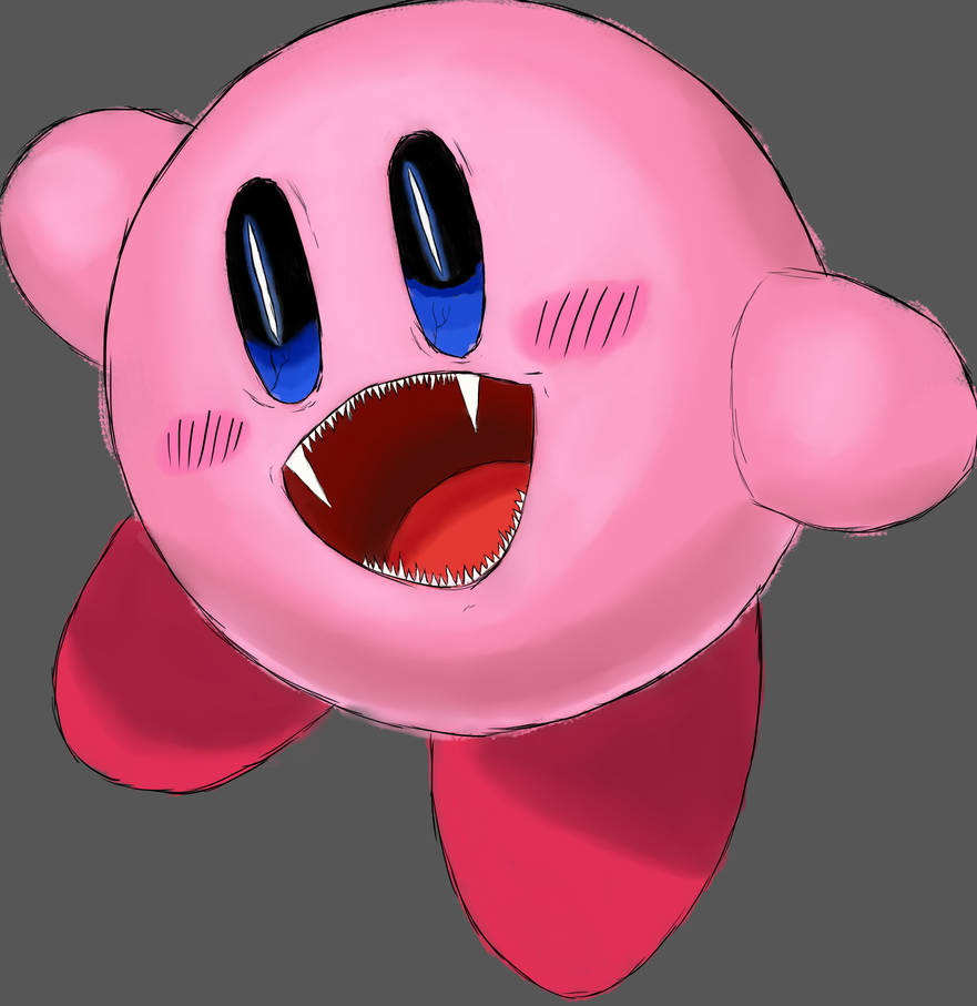 Creepy kirby by AngelKtrl on DeviantArt