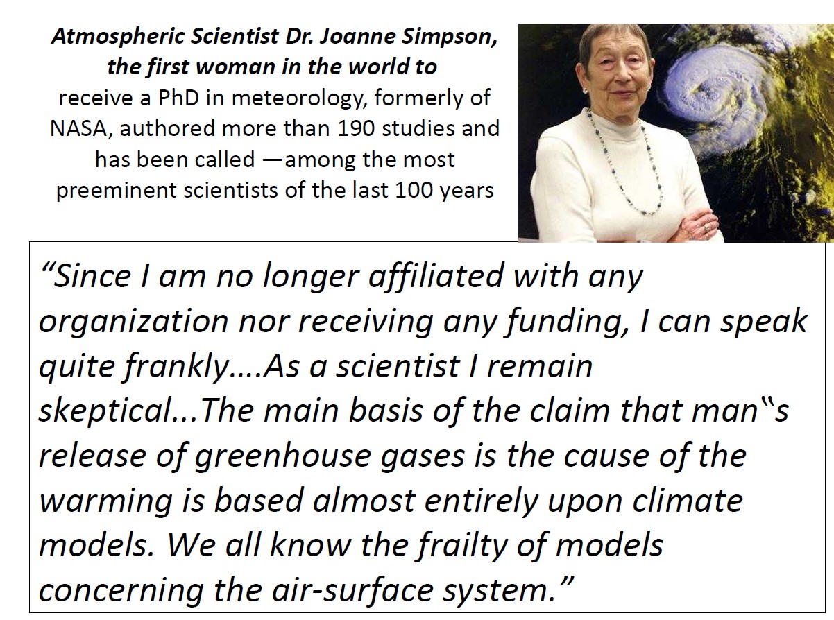 Dr. Joanne Simpson, Preeminent NASA scientist.