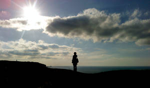 Valentine sur la falaise