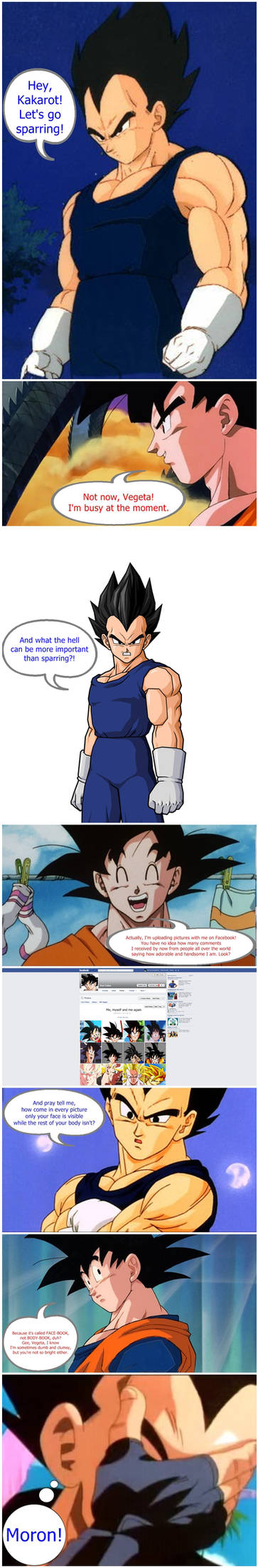 DBZ FUNNYVERSE: Goku on Facebook