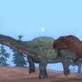 Giganotosaurus hunt