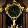 Art Nouveau Gilt Clock Figure Detail