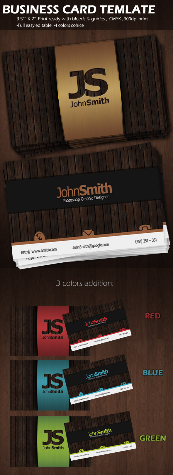 Business Card template PSD