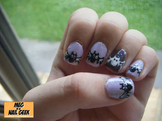 Bats - Nail Art