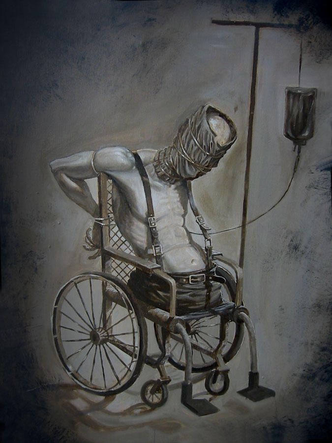 Wheelchair Patient by Mavros-Thanatos