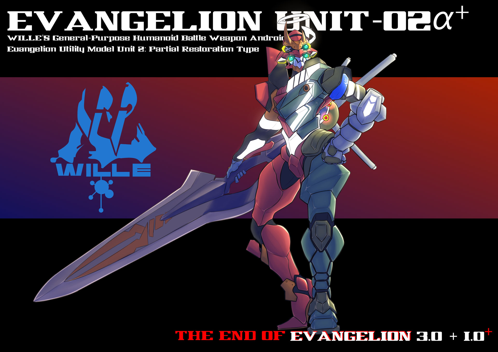 Eva Unit O2 Alpha Evangelion Unit 02 Alpha + by Zesk56 on DeviantArt