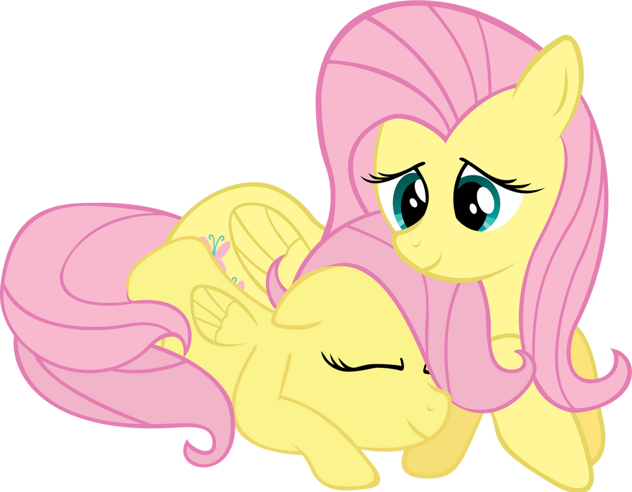 Request - Fluttershy with her younger self