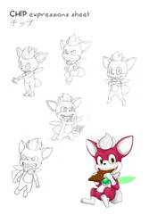 CHIP-expressions sheet by Kyunae
