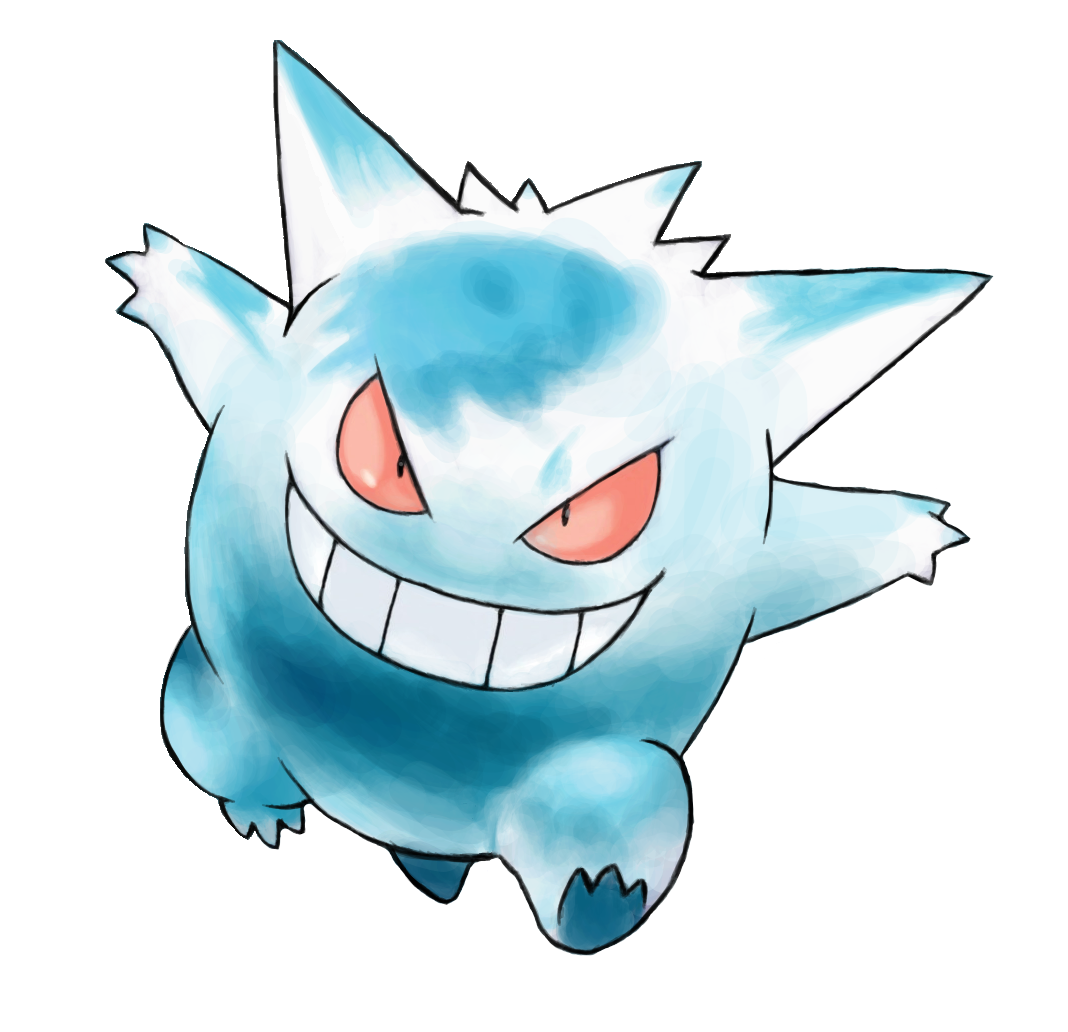 Shiny Gengar concept 1/2 by ProphetSkyFather on DeviantArt