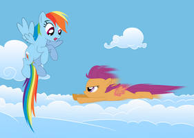 Scootaloo's new way to fly