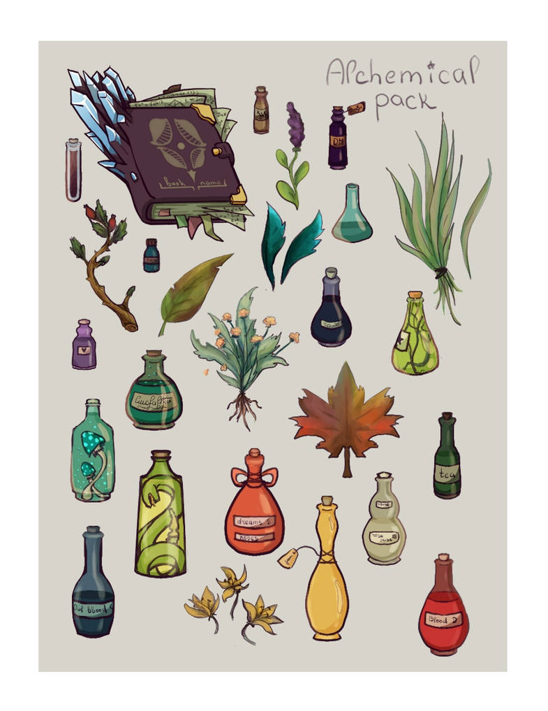 Items For Alchemy by LightAnri on DeviantArt