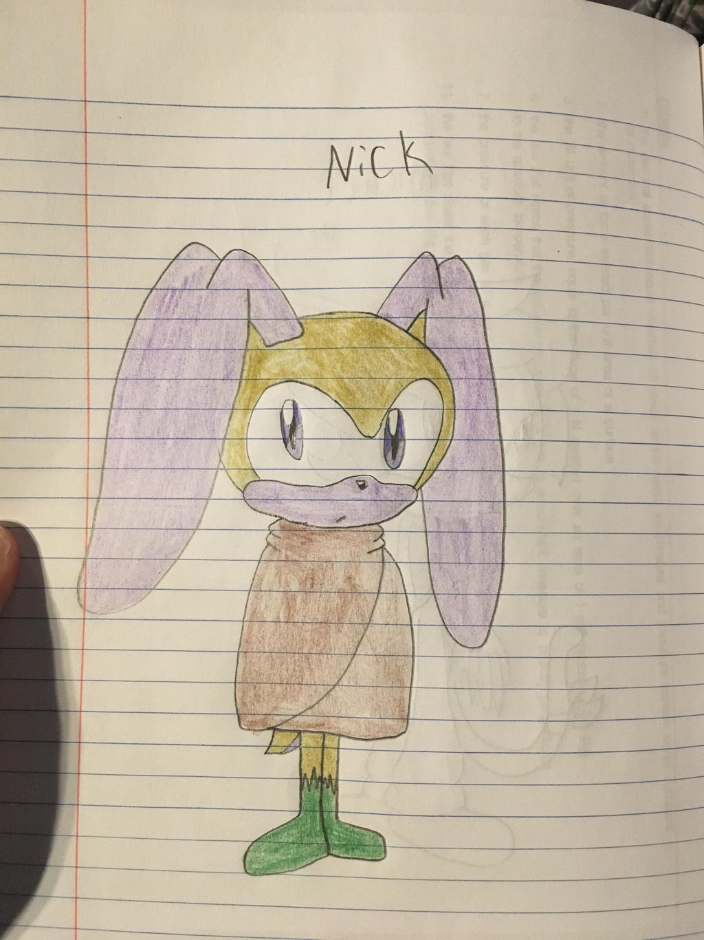 Sonic Oc Rabbit Sonic OC: Nick the Rabbit by melodeycooper on DeviantArt