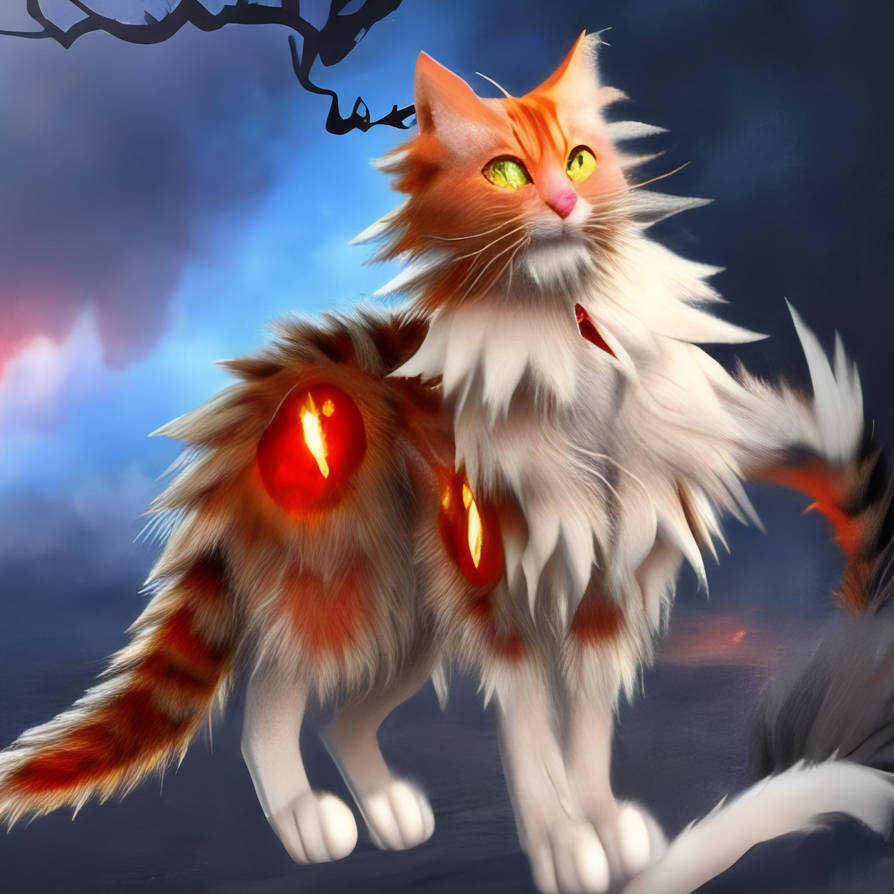 Inferno Rabbit Inferno Cat by FlashStarQuestYTArt on DeviantArt