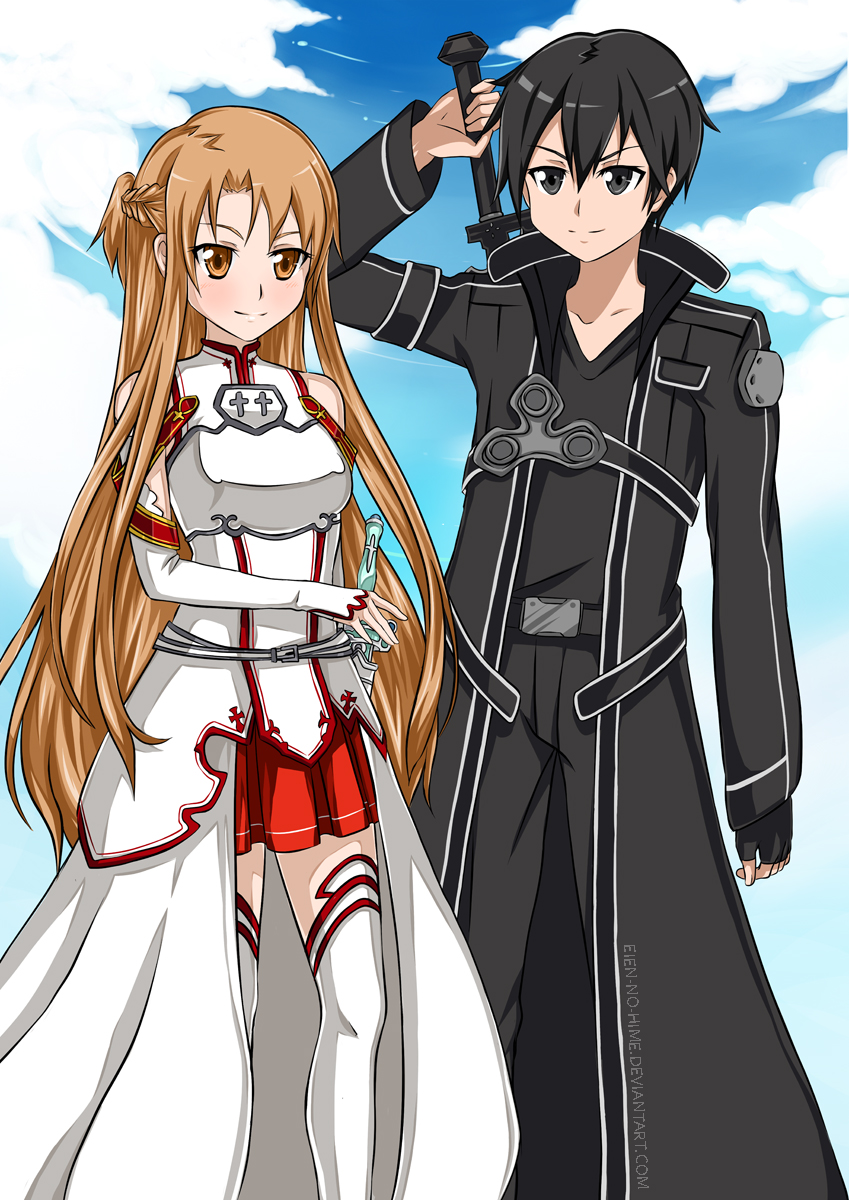 Kirito and Asuna-Sword Art Online S1 Poster Style by MarumarGFX on  DeviantArt