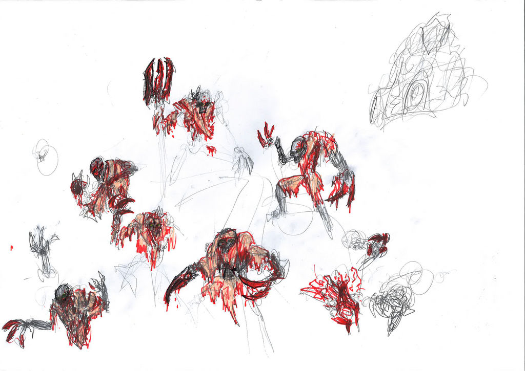 Flayed ones sketches by King-Bubel on DeviantArt