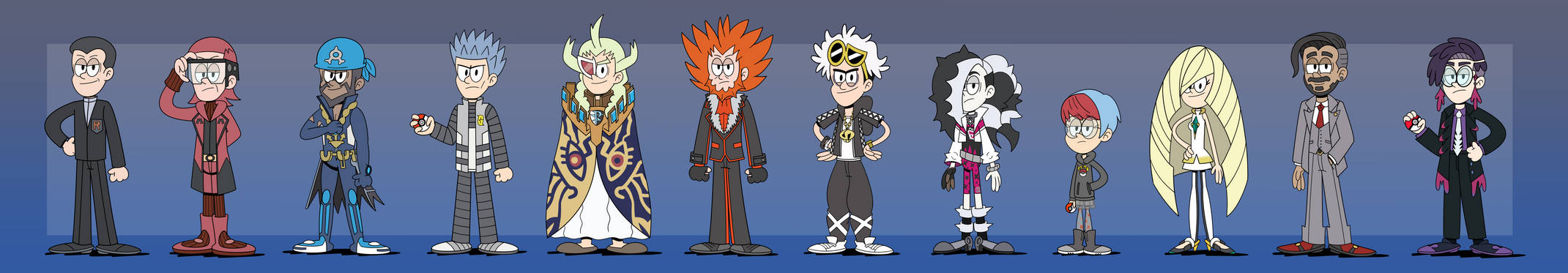 Pokemon Crime Pokemon Villainous Team Leaders (+Extra) by Alejindio on DeviantArt