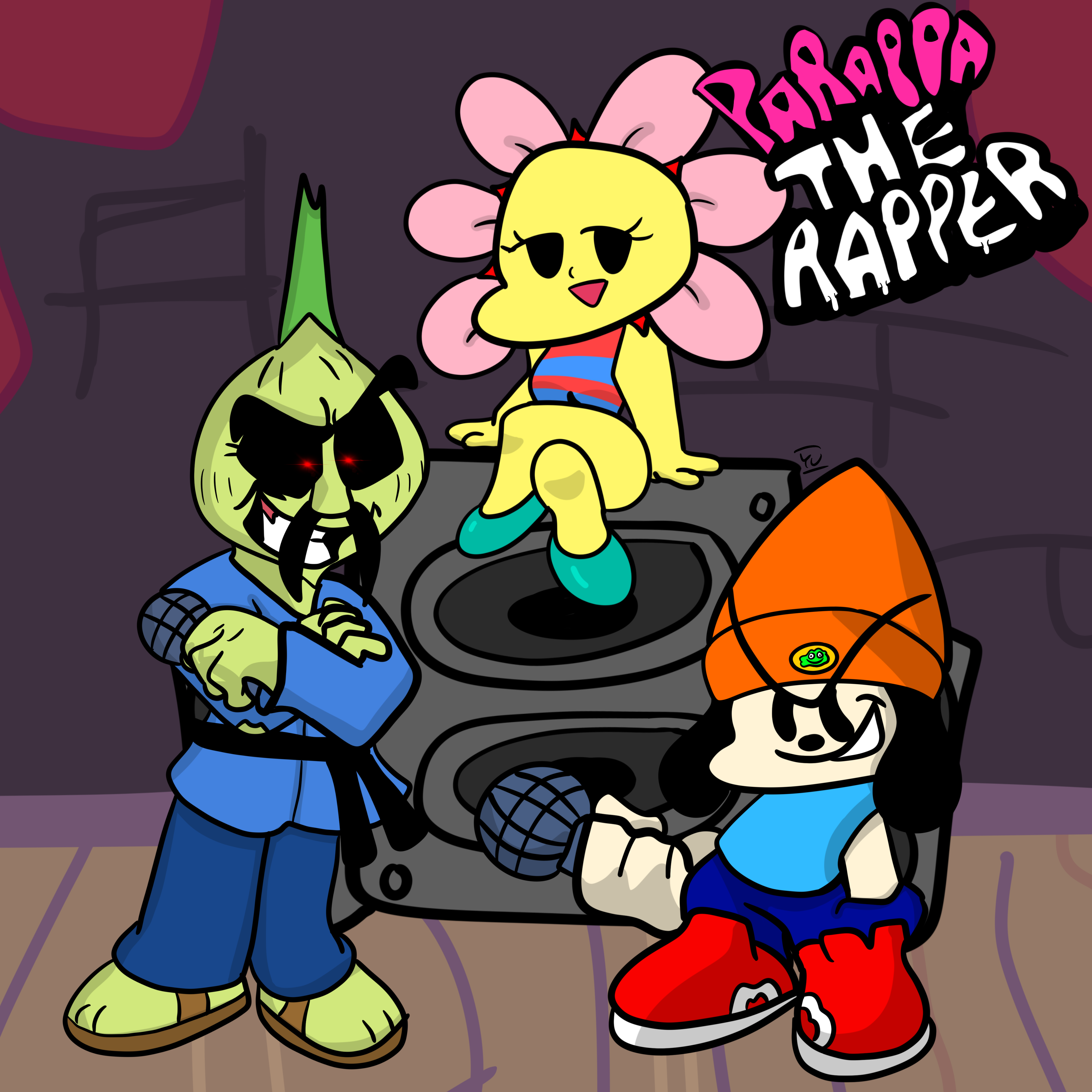 Friday Night Funkin' x PaRappa, FNF PaRappa the Rapper Mod