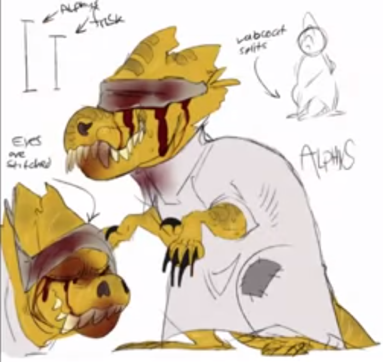 Undertomb alphys (HORROR!TALE) (Read desc) by JadeEncreRose on DeviantArt