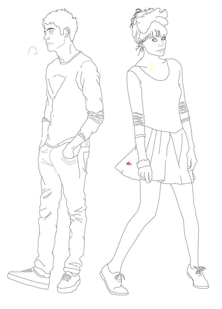 Character Line Art by ruubzway on DeviantArt