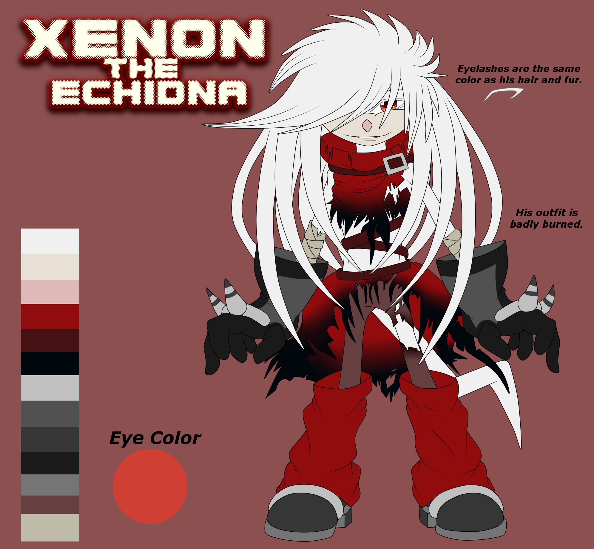 Xenon The Albino Echidna Ref