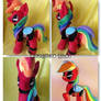 My little pony Rainbowdash as DEADPOOL Plushie